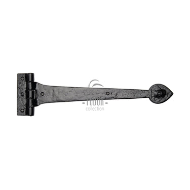 M Marcus - Tudor - Tudor Black Iron Strap Hinge - 15"; #finish_black-antique