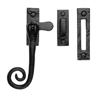 M Marcus - Tudor - Casement Window Fastener - Monkey Tail; #finish_black-antique