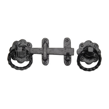 M Marcus - Tudor - Tudor Gate Latch - Ring; #finish_black-antique