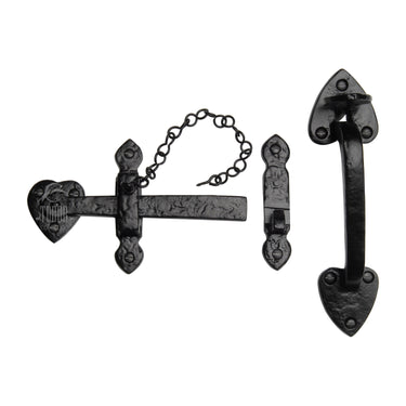 M Marcus - Tudor - Tudor Suffolk Latch Black Iron; #finish_black-antique