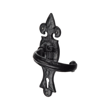M Marcus - Tudor - Tudor Door Handles - Wroxeter - Lock - Pair; #finish_black-antique