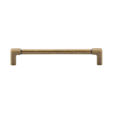 M Marcus - M.Marcus Architectural Hardware - Mission Cabinet Pull - Bar - 160mm CTC; #finish_distressed-brass