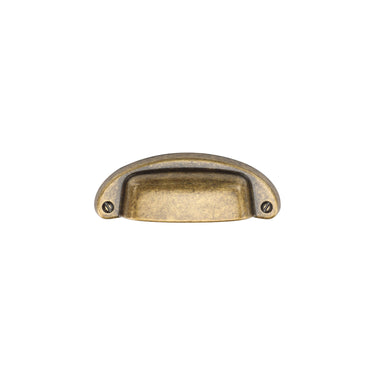 M Marcus - M.Marcus Architectural Hardware - Classic Drawer Cup Pull; #finish_distressed-brass