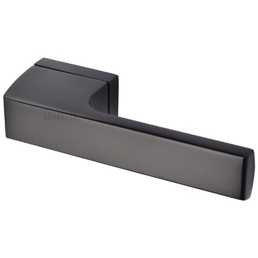 M Marcus - Sorrento - Vitra Door Handles on Square Rose; #finish_matt-black
