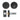 M Marcus - Serozzetta - UDP Bathroom Accessories Pack - Turn & Release and Deadbolt - 50mm dia.; #finish_matt-black