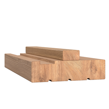 LPD Doors - Unfinished Oak Door Lining with groove for intumescent strip and loose stop design.; #finish_unfinished-oak