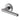 M Marcus - Heritage Brass - Challenger Door Handles on Round Rose; #finish_polished-chrome