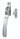 M Marcus - Carlisle Brass - Locking Casement Fastener - Standard; #finish_satin-chrome