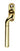 M Marcus - Carlisle Brass - Cranked Locking Espagnolette Handle - Left Hand; #finish_polished-brass