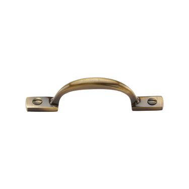 M Marcus - Heritage Brass - Russell Cabinet Pull Handle - 102mm; #finish_antique-brass