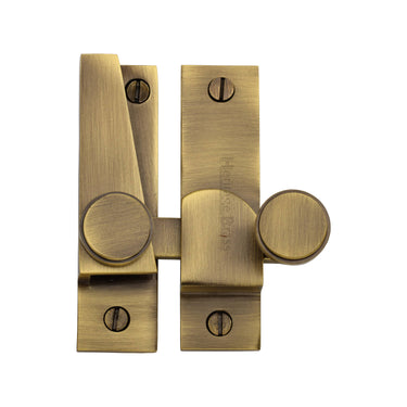 M Marcus - Heritage Brass - Sash Fastener - V1106 - Non-Locking; #finish_antique-brass