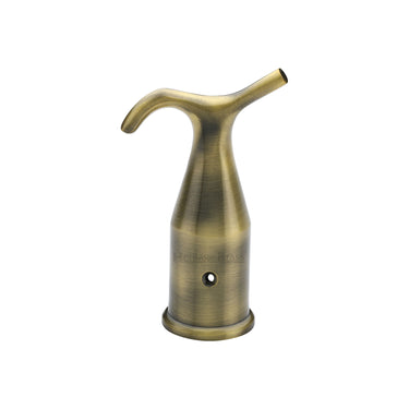 M Marcus - Heritage Brass - Brass Pole Hook; #finish_antique-brass