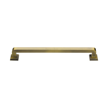 M Marcus - Heritage Brass - Square Vintage Pull - 338mm; #finish_antique-brass