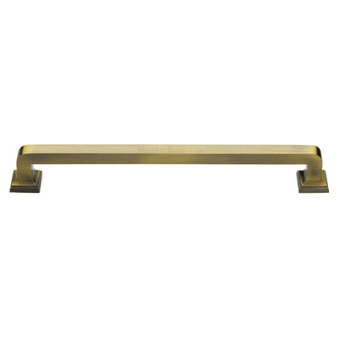 M Marcus - Heritage Brass - Square Vintage Pull - 490mm; #finish_antique-brass