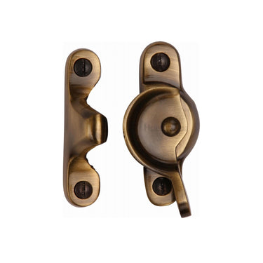 M Marcus - Heritage Brass - Fitch Pattern Sash Fastener - Non-Locking; #finish_antique-brass