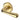 M Marcus - Heritage Brass - Charlbury Door Handles on Round Rose - Standard - Pair; #finish_polished-brass