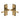 M Marcus - Heritage Brass - Victoria Door Handles - Short Plate - Latch - Pair; #finish_antique-brass