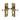 M Marcus - Heritage Brass - Victoria Door Handles - Euro Lock - Pair; #finish_antique-brass