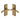 M Marcus - Heritage Brass - Sophia Door Handles - Short Plate - Latch - Pair; #finish_antique-brass