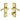 M Marcus - Heritage Brass - Sophia Door Handles - Bathroom - Pair; #finish_polished-brass