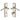 M Marcus - Heritage Brass - Sophia Door Handles - Bathroom - Pair; #finish_satin-nickel