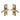 M Marcus - Heritage Brass - Sophia Door Handles - Short Plate - Privacy - Pair; #finish_antique-brass