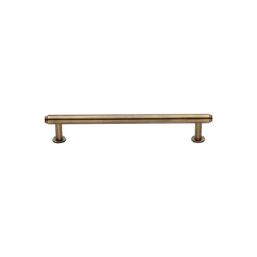 M Marcus - Heritage Brass - Step Cabinet Pull Handle with Rose - Bar - 96mm CTC; #finish_antique-brass