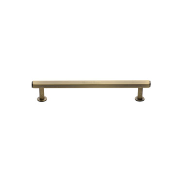 M Marcus - Heritage Brass - Hexagon Cabinet Pull Handle with Rose - Bar - 96mm CTC; #finish_antique-brass