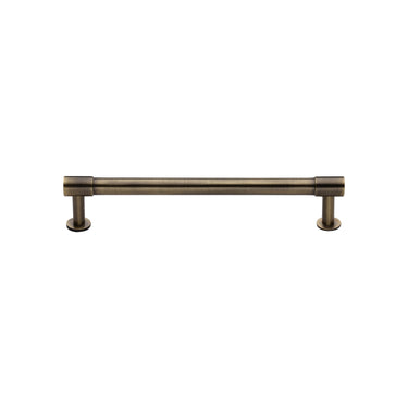 M Marcus - Heritage Brass - Phoenix Cabinet Pull Handle with Rose - Bar - 128mm CTC; #finish_antique-brass