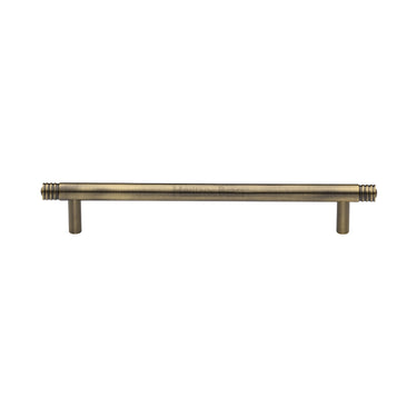 M Marcus - Heritage Brass - Contour Cabinet Pull Handle - Bar - 160mm CTC; #finish_antique-brass