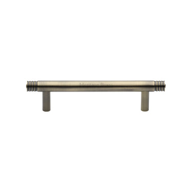 M Marcus - Heritage Brass - Contour Cabinet Pull Handle - Bar - 96mm CTC; #finish_antique-brass