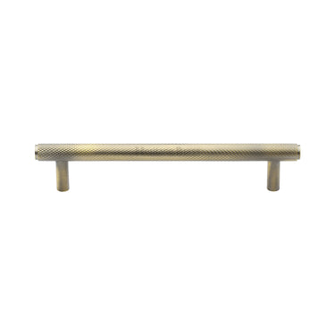 M Marcus - Heritage Brass - Knurled Cabinet Pull Handle - Bar - 128mm CTC; #finish_antique-brass