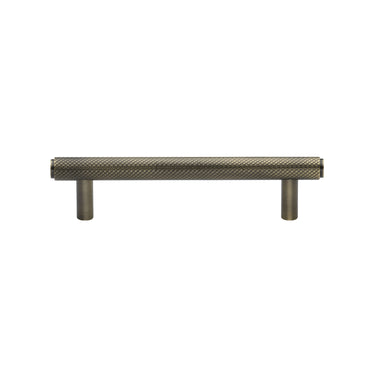 M Marcus - Heritage Brass - Knurled Cabinet Pull Handle - Bar - 96mm CTC; #finish_antique-brass