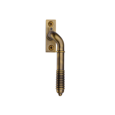 M Marcus - Heritage Brass - Lockable Reeded Espagnolette - Right Hand; #finish_antique-brass