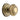 M Marcus - Heritage Brass - Stepped Round Centre Door Knob - 3 1/2"; #finish_antique-brass