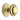 M Marcus - Heritage Brass - Stepped Round Centre Door Knob - 3 1/2"; #finish_polished-brass