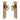 M Marcus - Heritage Brass - Victoria Reeded Mortice Knobs on Plate - Latch - Pair; #finish_antique-brass