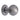 M Marcus - Heritage Brass - Reeded Cabinet Knob with Base - 32mm; #finish_satin-chrome