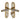 M Marcus - Heritage Brass - Vienna Door Handles - Bathroom - Pair; #finish_jupiter-split-finish