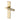 M Marcus - Heritage Brass - Bauhaus Door Handles - Long Plate - Lock - Pair; #finish_polished-brass