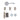 Deanta - Deanta - Veritas Complete Door Pack - Bathroom Door - 4" Hinges; #finish_polished-chrome