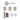 Deanta - Deanta - Veritas Complete Door Pack - Standard UK Lock - 3" Hinges; #finish_polished-chrome
