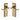 M Marcus - Heritage Brass - Edwardian Door Handles - Lock - Pair; #finish_antique-brass