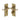 M Marcus - Heritage Brass - Edwardian Door Handles - Bathroom - Pair; #finish_antique-brass