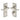 M Marcus - Heritage Brass - Edwardian Door Handles - Bathroom - Pair; #finish_satin-nickel