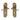 M Marcus - Heritage Brass - Buckingham Door Handles - Lock - Pair; #finish_antique-brass