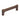 M Marcus - M.Marcus Architectural Hardware - Wooden Gio Cabinet Pull Handle - 160mm; #finish_walnut