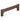 M Marcus - M.Marcus Architectural Hardware - Wooden Gio Cabinet Pull Handle - 224mm; #finish_walnut