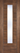 LPD Doors - Vancouver Laminate Internal Door in walnut finish with vertical clear glazed panel.; #finish_pre-finished-walnut