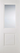 LPD Doors - White Arnhem Internal Door with a large bevelled glazed panel above a smaller solid panel.; #finish_pre-finished-white